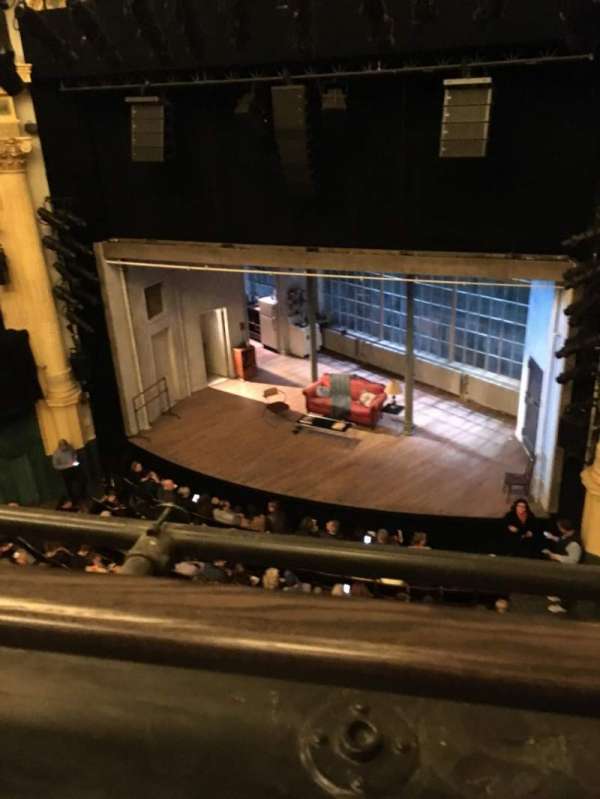 Hudson Theatre, section: Balcony R, row: A, seat: 2