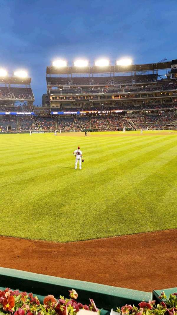 Nationals Park, section: 103, row: A, seat: 1