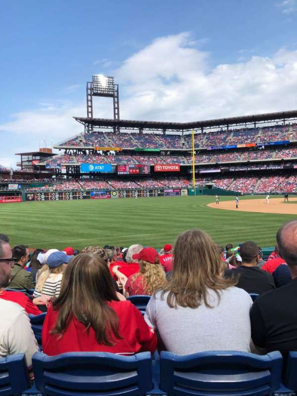 Citizens Bank Park, section: 136, row: 14, seat: 6
