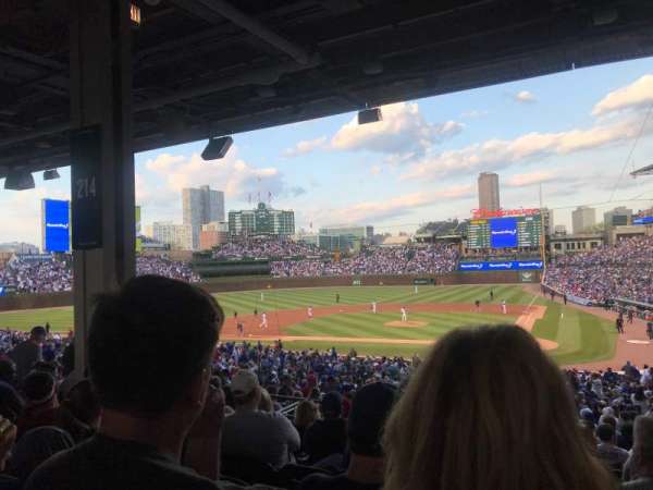 Wrigley Field, section: 214, row: 11, seat: 16