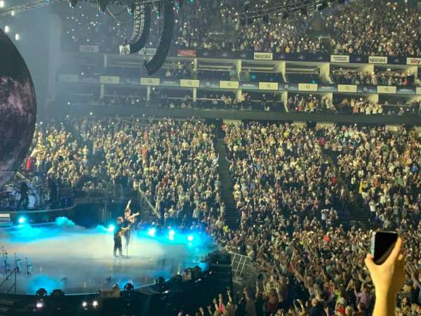 The O2, London, section: 101, row: N, seat: 20