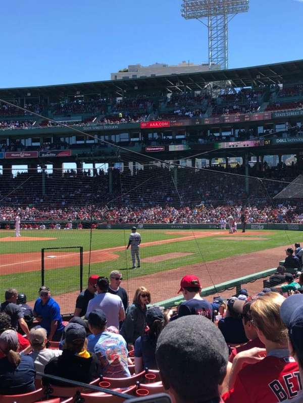 Fenway Park, section: Field Box 73, row: L, seat: 4