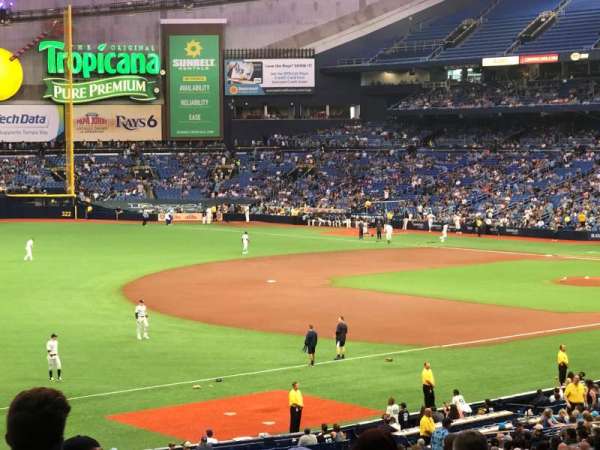 Tropicana Field, section: 133, row: SS, seat: 43