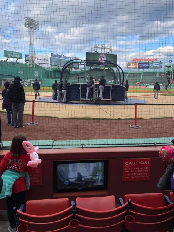 Fenway Park, section: Field Box 45, row: A, seat: 3