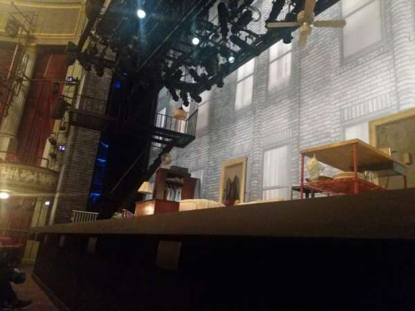 Broadhurst Theatre, section: Orchestra R, row: A, seat: 4
