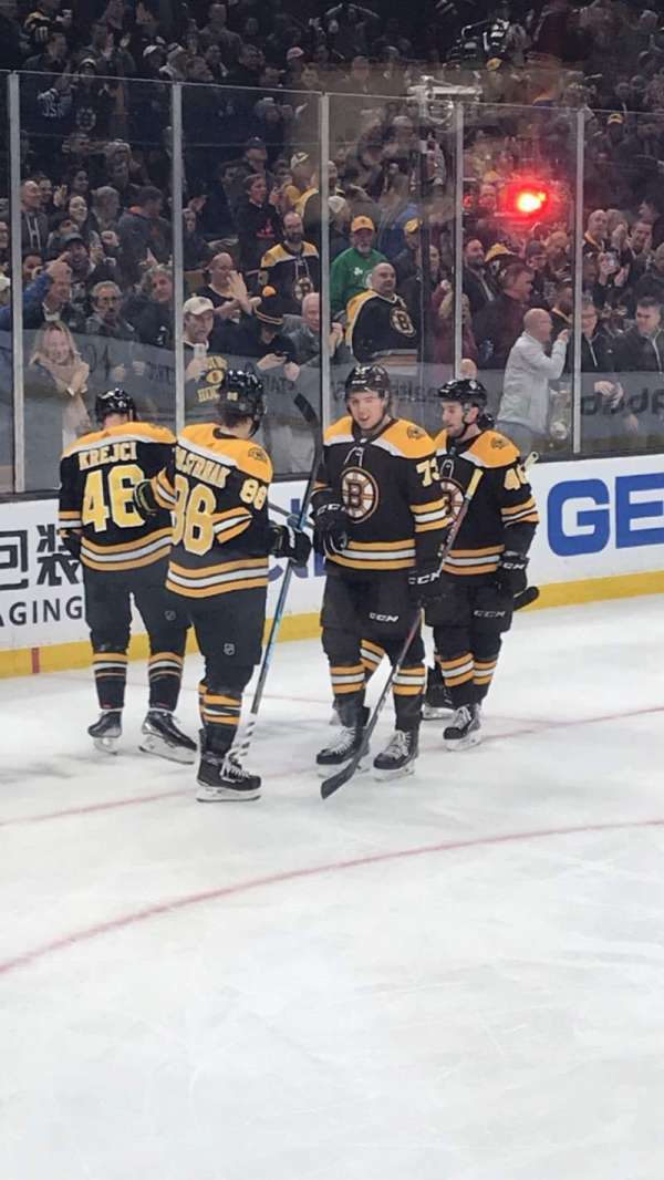 TD Garden, section: 14, row: 2, seat: 4