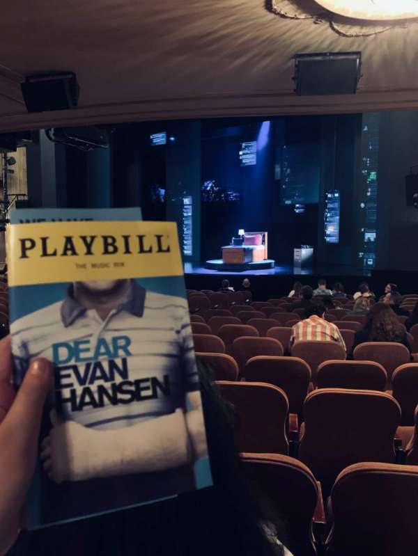 Music Box Theatre, section: Orchestra R, row: P, seat: 16