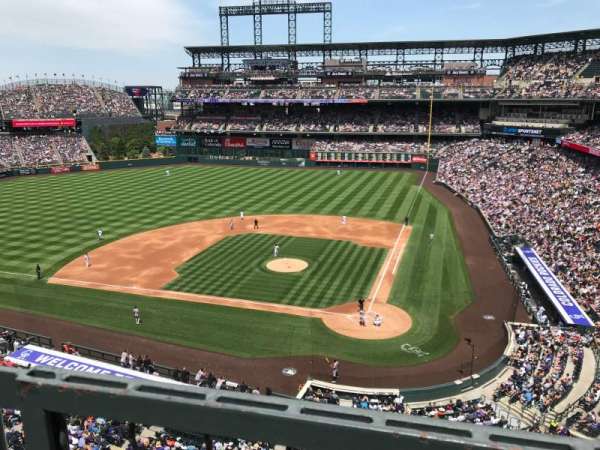 Coors Field, section: L334, row: 1, seat: 9