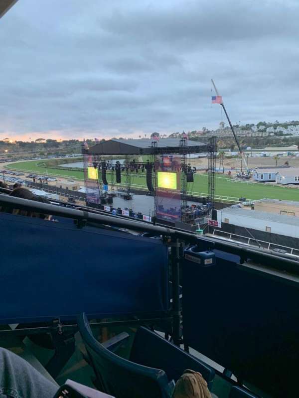 The Corona Grandstand Stage at the Del Mar Fairgrounds, section: Level 4, row: Box 15K, seat: 1