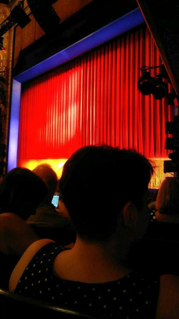Longacre Theatre, section: Orchestra R, row: J, seat: 15