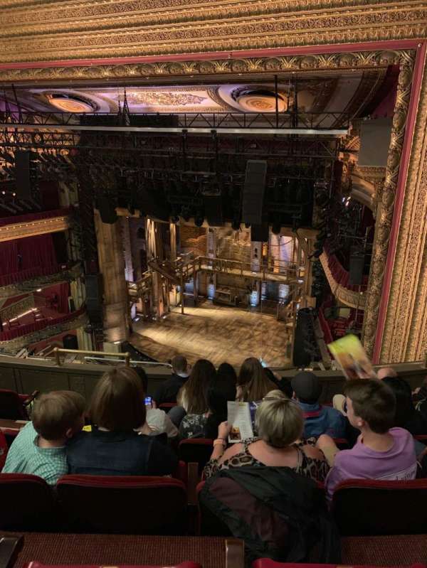 CIBC Theatre, section: Balcony R, row: F, seat: 12