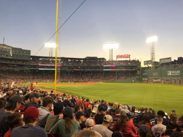 Fenway Park, section: Right Field Box 92, row: Kk, seat: 7