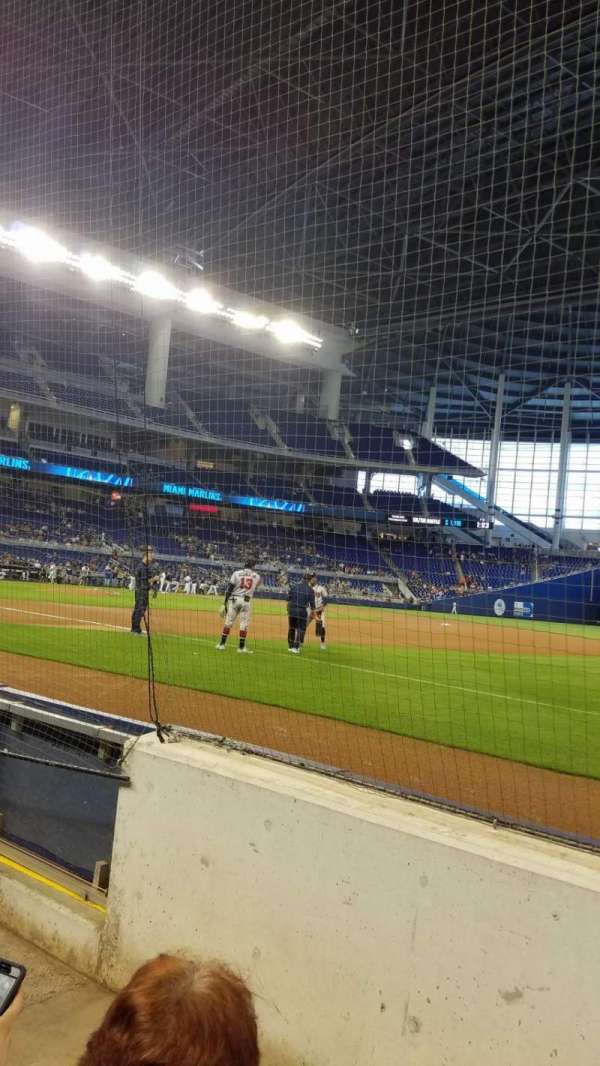 LoanDepot Park, section: FL1, row: BB, seat: 8