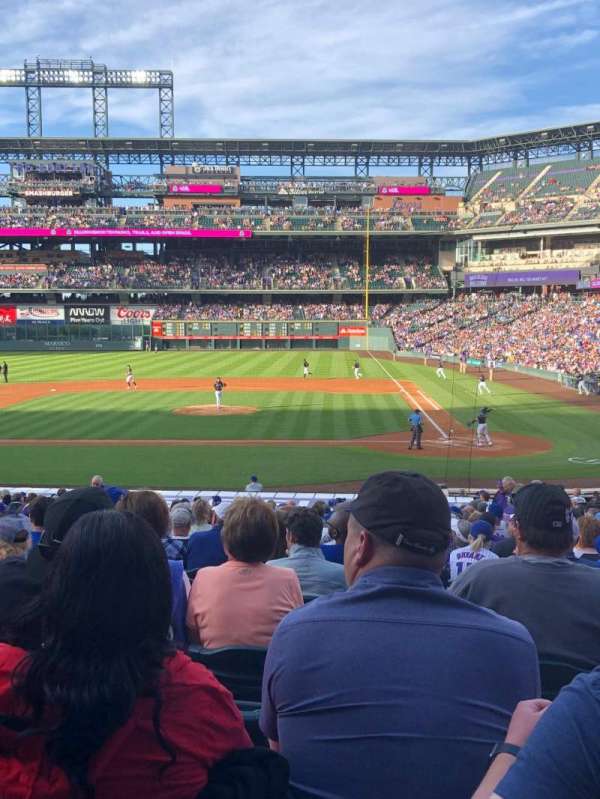 Coors Field, section: 136, row: 28, seat: 4