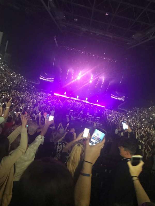 The O2, London, section: 102, row: G, seat: 202