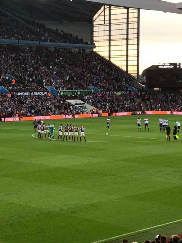 Villa Park, section: M2, row: G, seat: 87