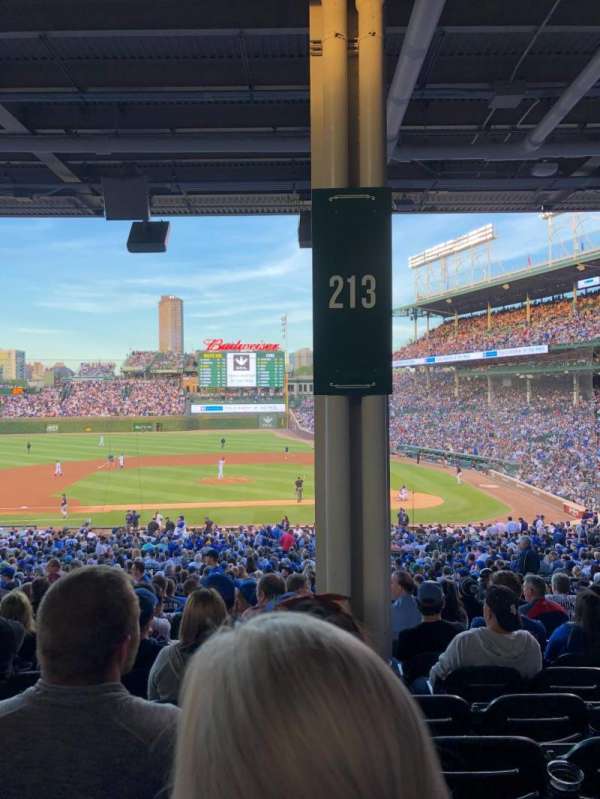 Wrigley Field, section: 213, row: 12, seat: 8