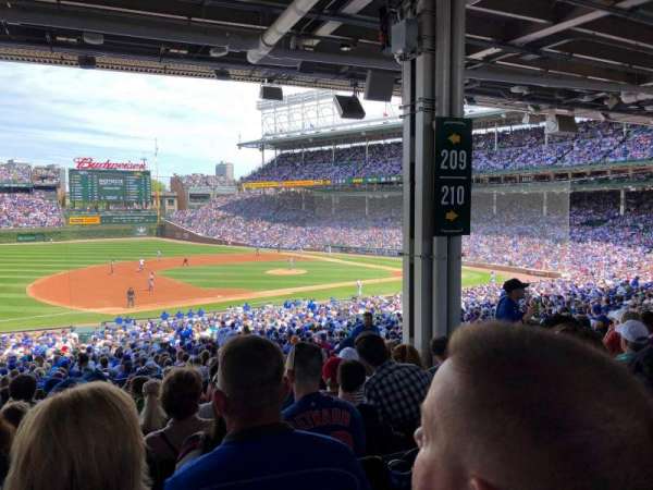 Wrigley Field, section: 209, row: 13, seat: 14