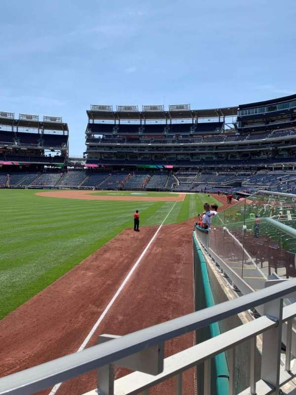 Nationals Park, section: 107, row: X, seat: 3