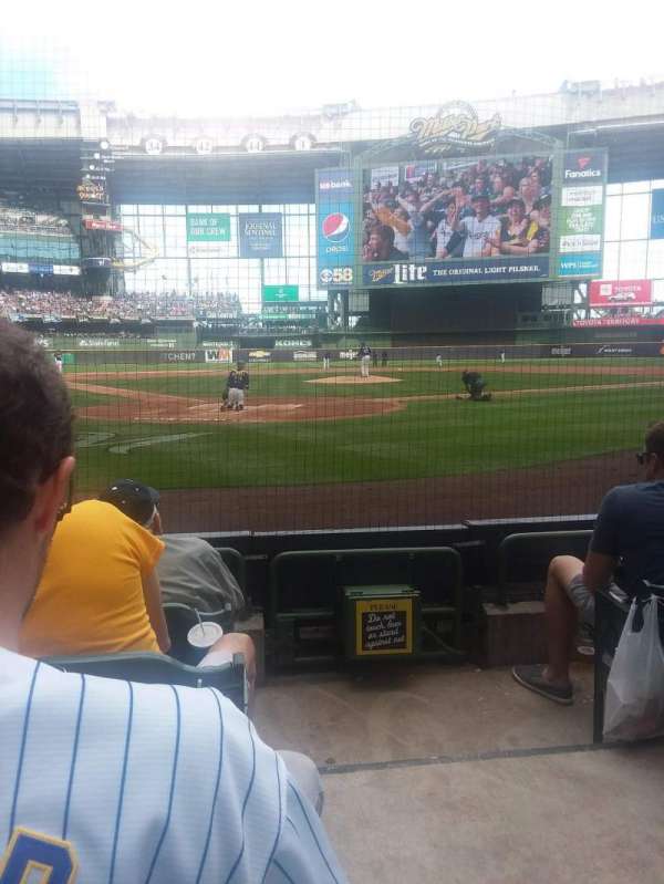 American Family Field, section: 117, row: 3, seat: 12