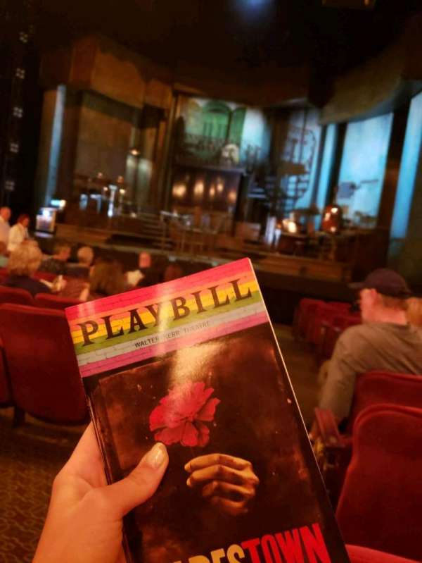 Walter Kerr Theatre, section: orchestra r, row: N, seat: 2