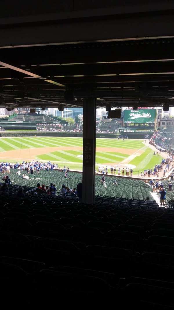 Wrigley Field, section: 215, row: 20, seat: 8