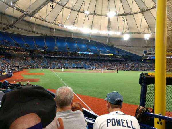 Tropicana Field, section: 140, row: P, seat: 2