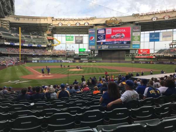 American Family Field, section: 116, row: 18, seat: 14