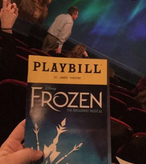 St. James Theatre, section: Orchestra L, row: f, seat: 17