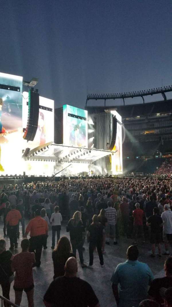 Gillette Stadium, section: 110, row: 1, seat: 5