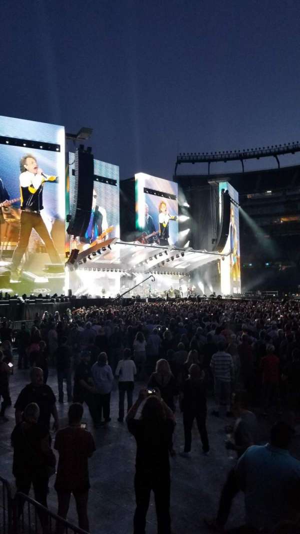 Gillette Stadium, section: 110, row: 1, seat: 5