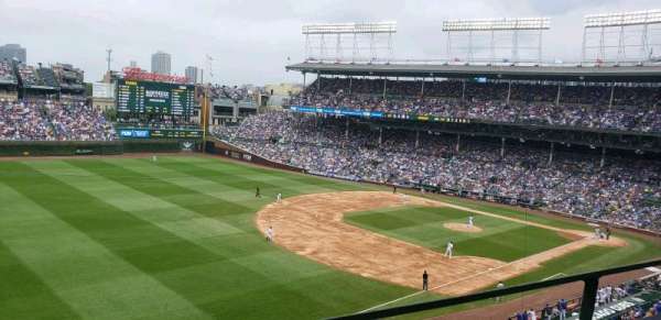 Wrigley Field, section: 306L, row: 1, seat: 4