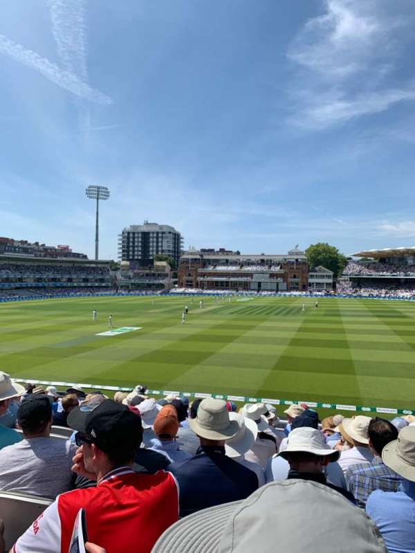 Lord's Cricket Ground, section: Compton Upper, row: K, seat: 123