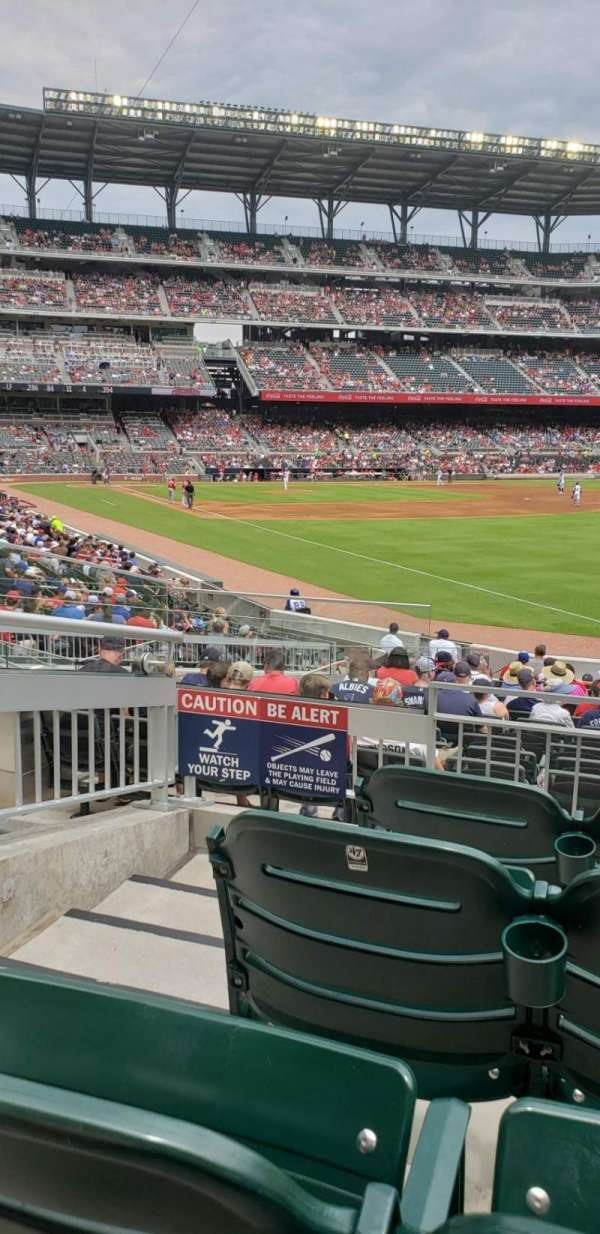 Truist Park, section: 110, row: 4, seat: 8 and 9