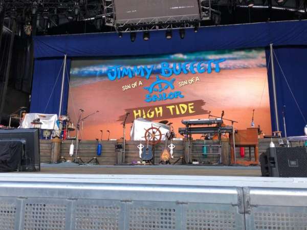 Jones Beach Theater, section: B, row: A, seat: 5