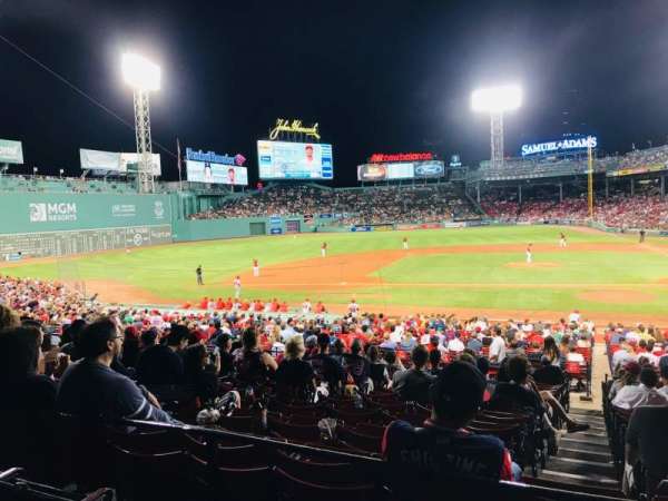 Fenway Park, section: Grandstand 25, row: 3, seat: 9