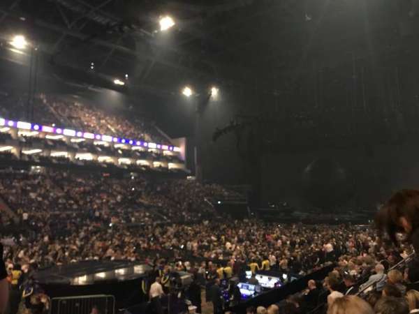 The O2, London, section: 109, row: M, seat: 276