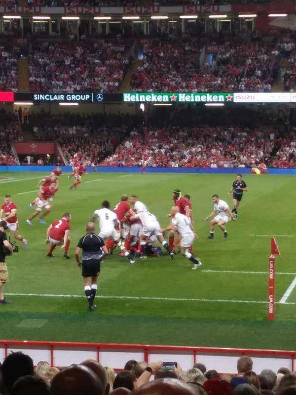 principality stadium, section: L32, row: 20, seat: 22