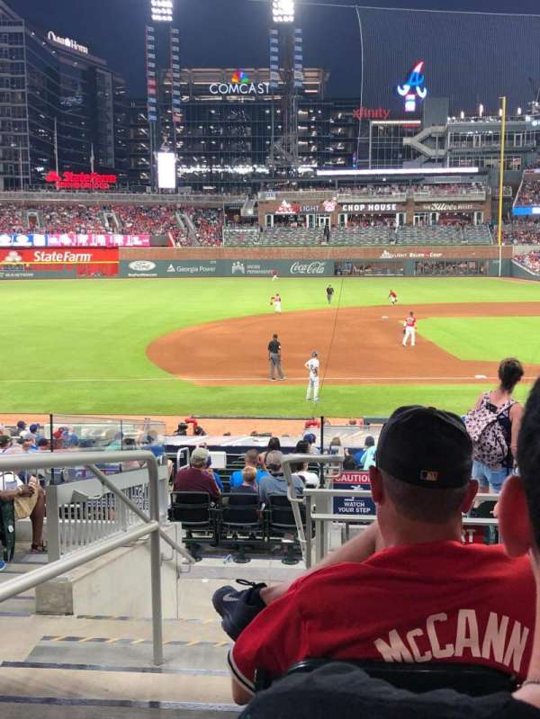 Truist Park, section: 133, row: 8, seat: 21, 22