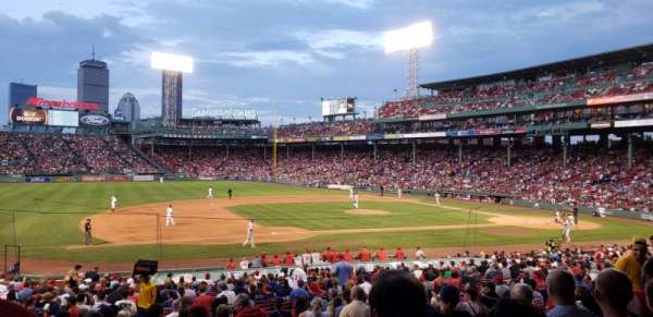 Fenway Park, section: grandstand 27, row: 2, seat: 13
