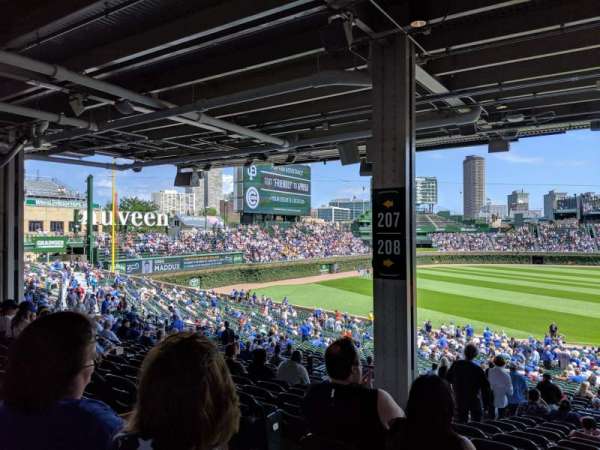 Wrigley Field, section: 208, row: 14, seat: 2-4