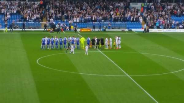 Elland Road, section: L32, row: P, seat: 113