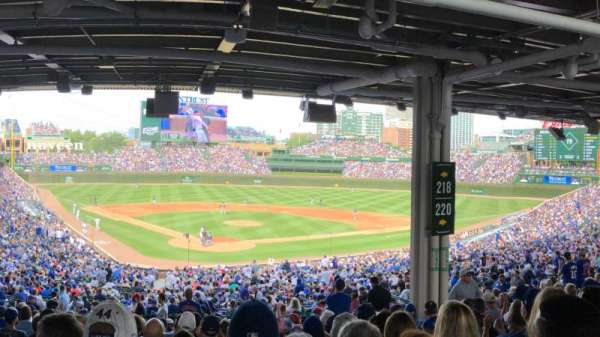 Wrigley Field, section: 218, row: 17, seat: 15