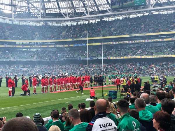 Aviva Stadium, section: 127, row: J