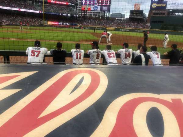 Truist Park, section: 19, row: 6, seat: 8