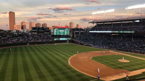 Wrigley Field, section: 307L, row: 2, seat: 7