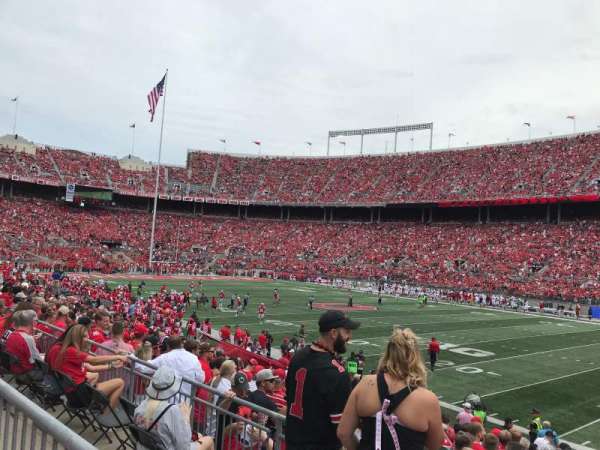 Ohio Stadium, section: 25A, row: 1, seat: 21