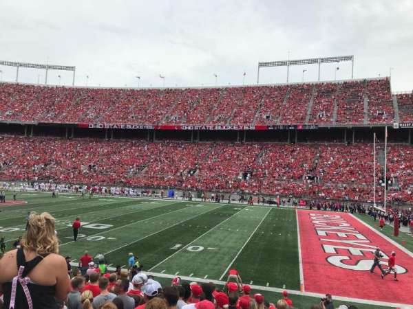 Ohio Stadium, section: 25A, row: 1, seat: 21