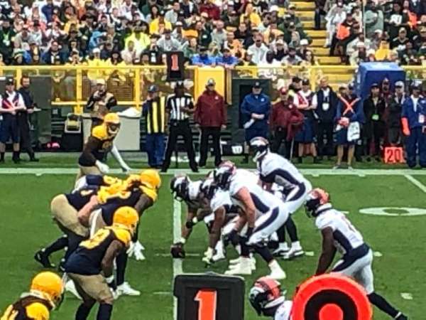 Lambeau Field, section: 125, row: 10, seat: 6