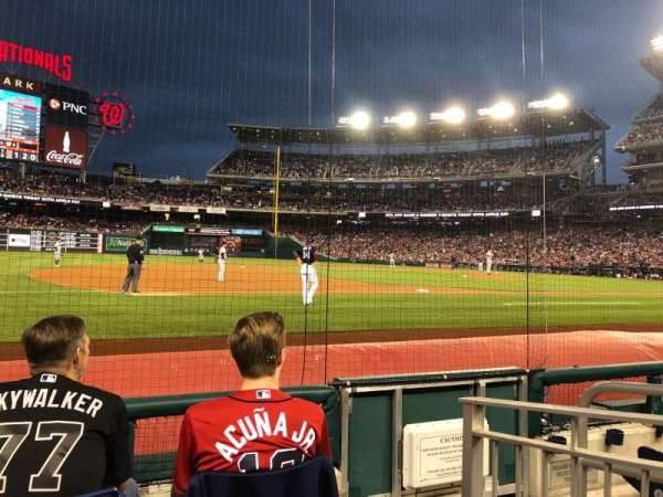 Nationals Park, section: 114, row: D, seat: 3